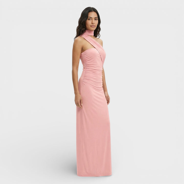 Vestido Maxi Halter Espalda Descubierta