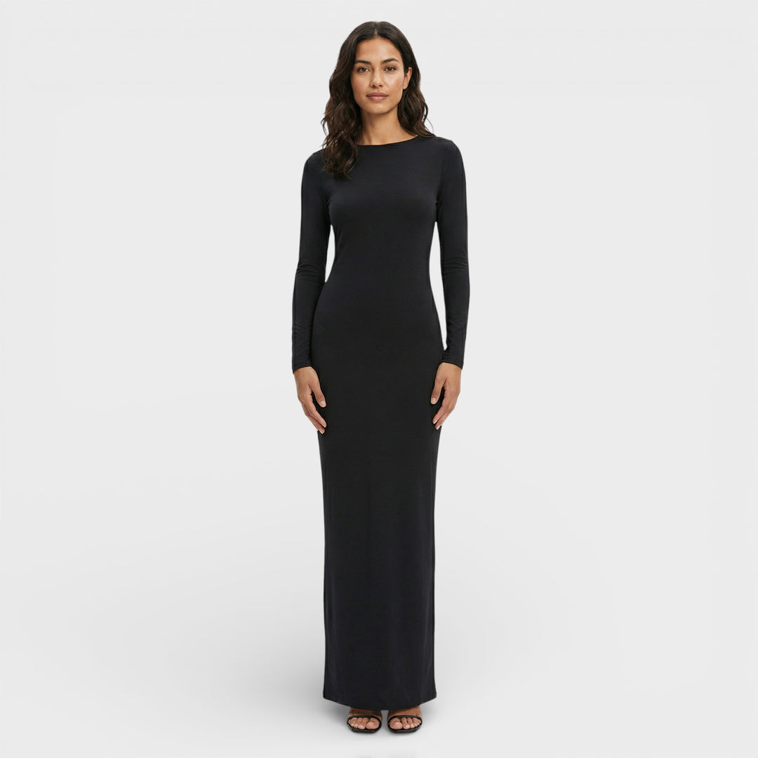 Vestido Maxi Espalda Abierta Elegante