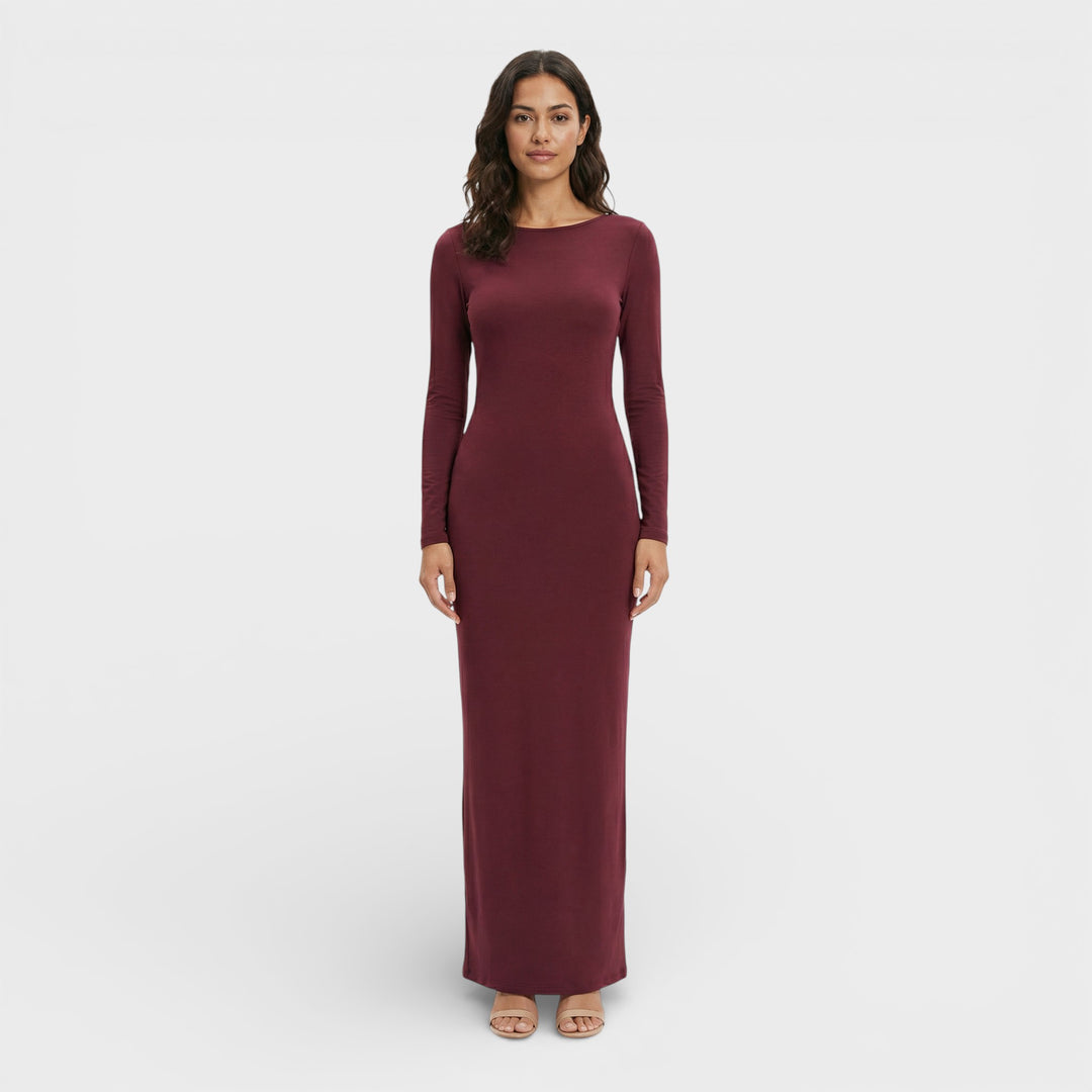 Vestido Maxi Espalda Abierta Elegante