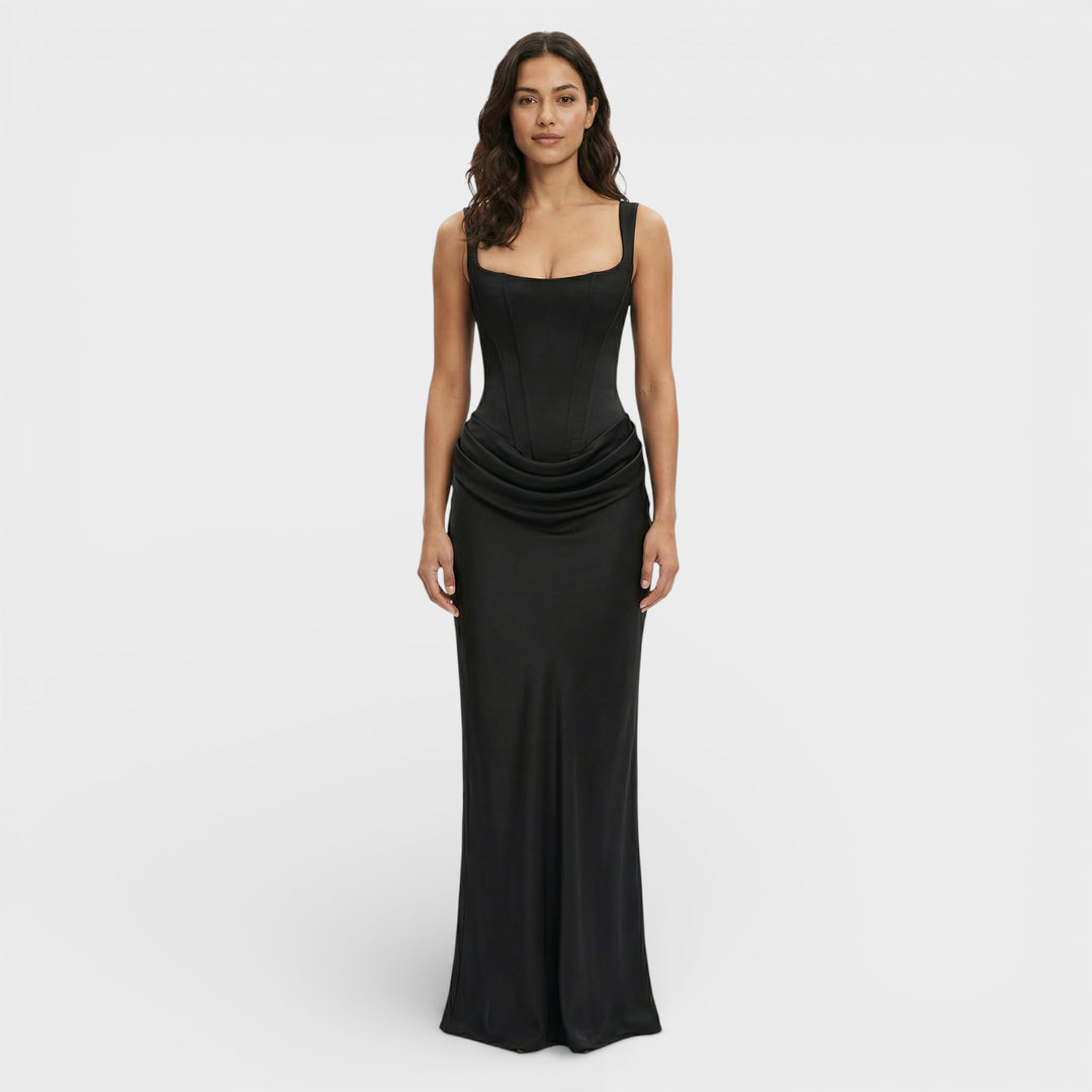 Vestido Largo Espalda Descubierta Elegante