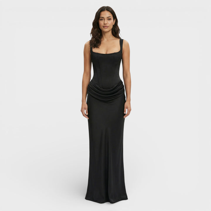 Vestido Largo Espalda Descubierta Elegante