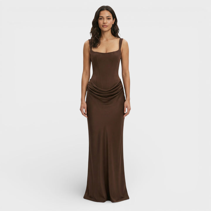 Vestido Largo Espalda Descubierta Elegante