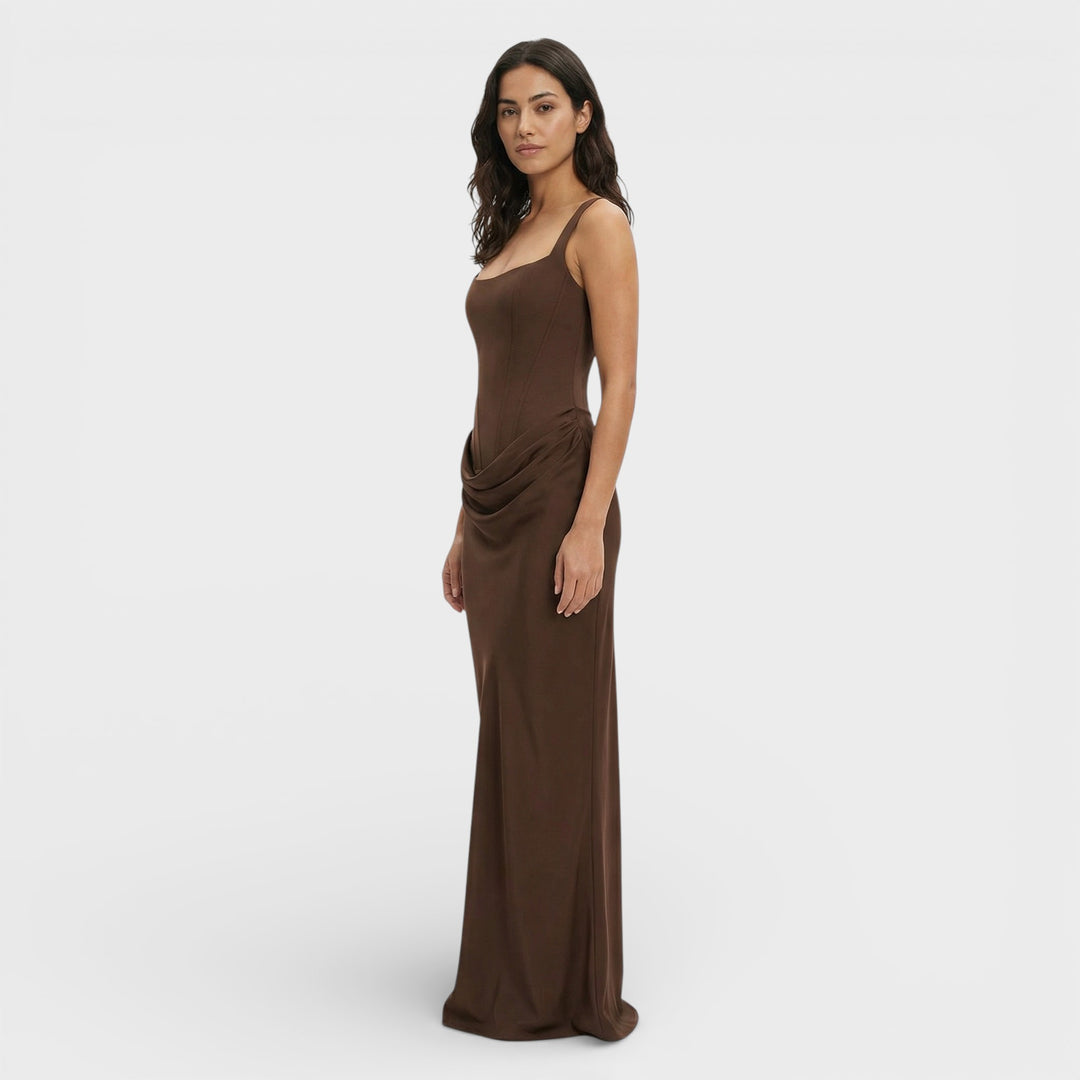 Vestido Largo Espalda Descubierta Elegante