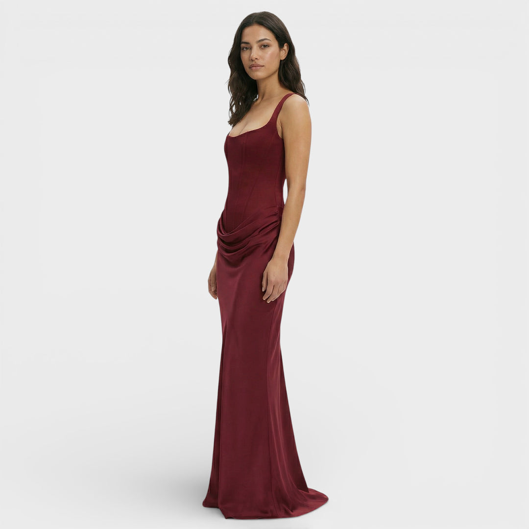 Vestido Largo Espalda Descubierta Elegante