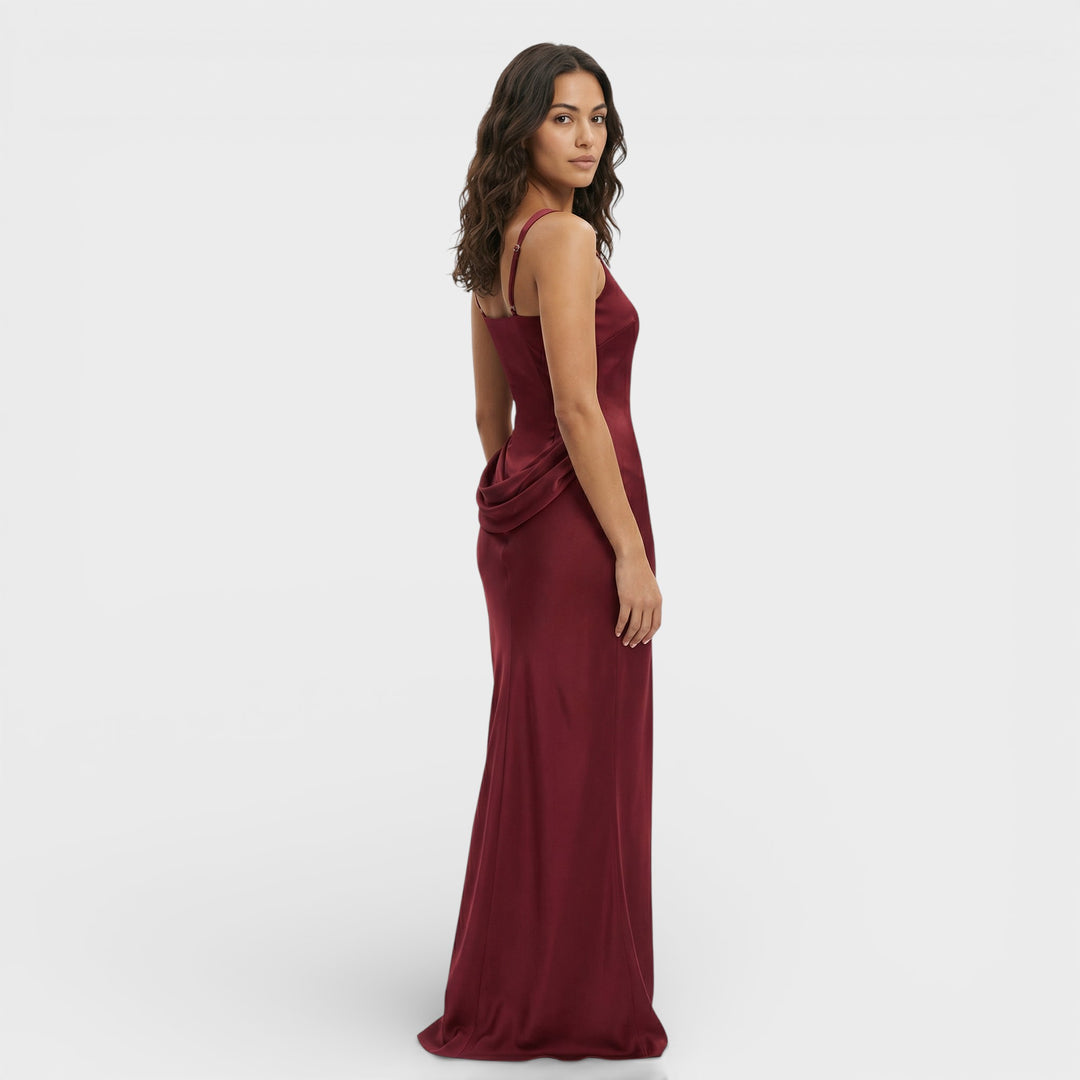 Vestido Largo Espalda Descubierta Elegante