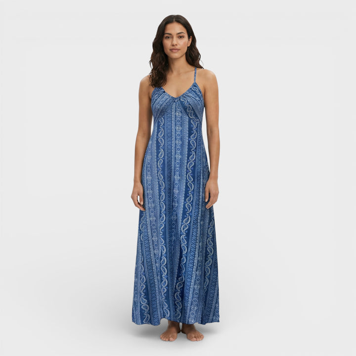 Vestido Largo Bohemio Estampado Étnico