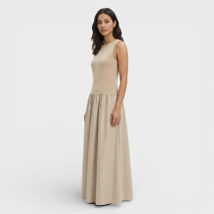 Vestido Largo Negro Ajustado Mujer