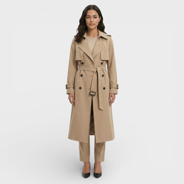 Gabardina Larga Suelta Mujer