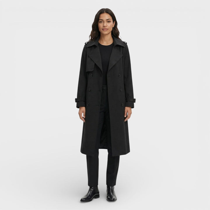 Gabardina Larga Suelta Mujer