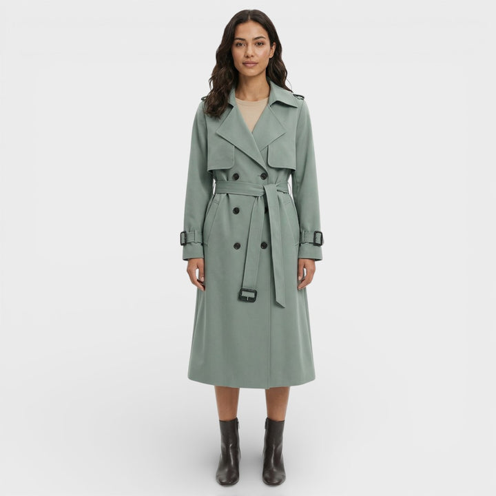 Gabardina Larga Suelta Mujer