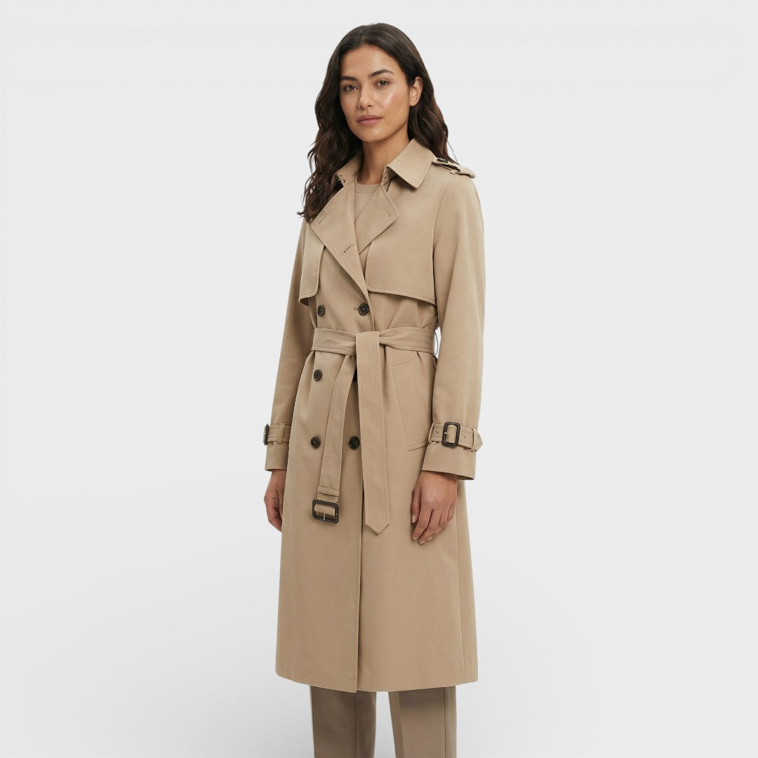 Gabardina Larga Suelta Mujer