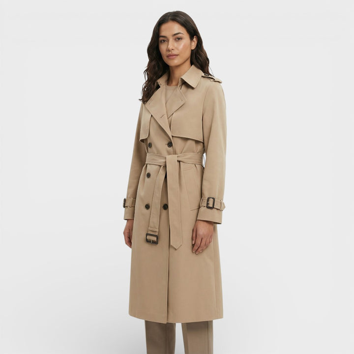 Gabardina Larga Suelta Mujer