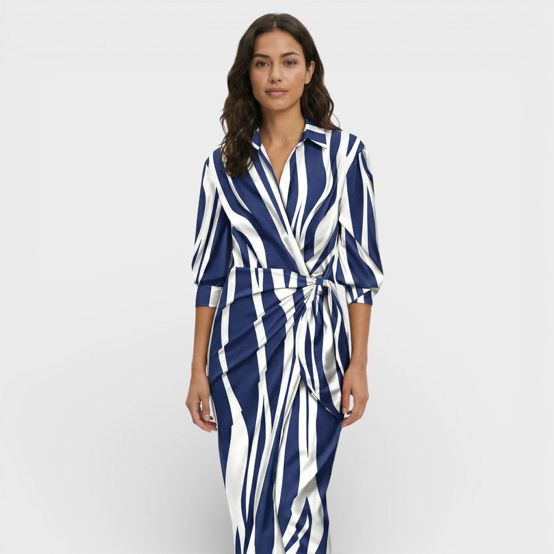 Vestido Maxi Cruzado Colorido