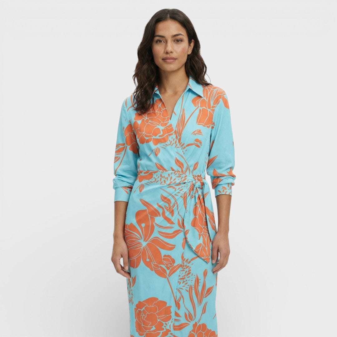 Vestido Maxi Cruzado Colorido