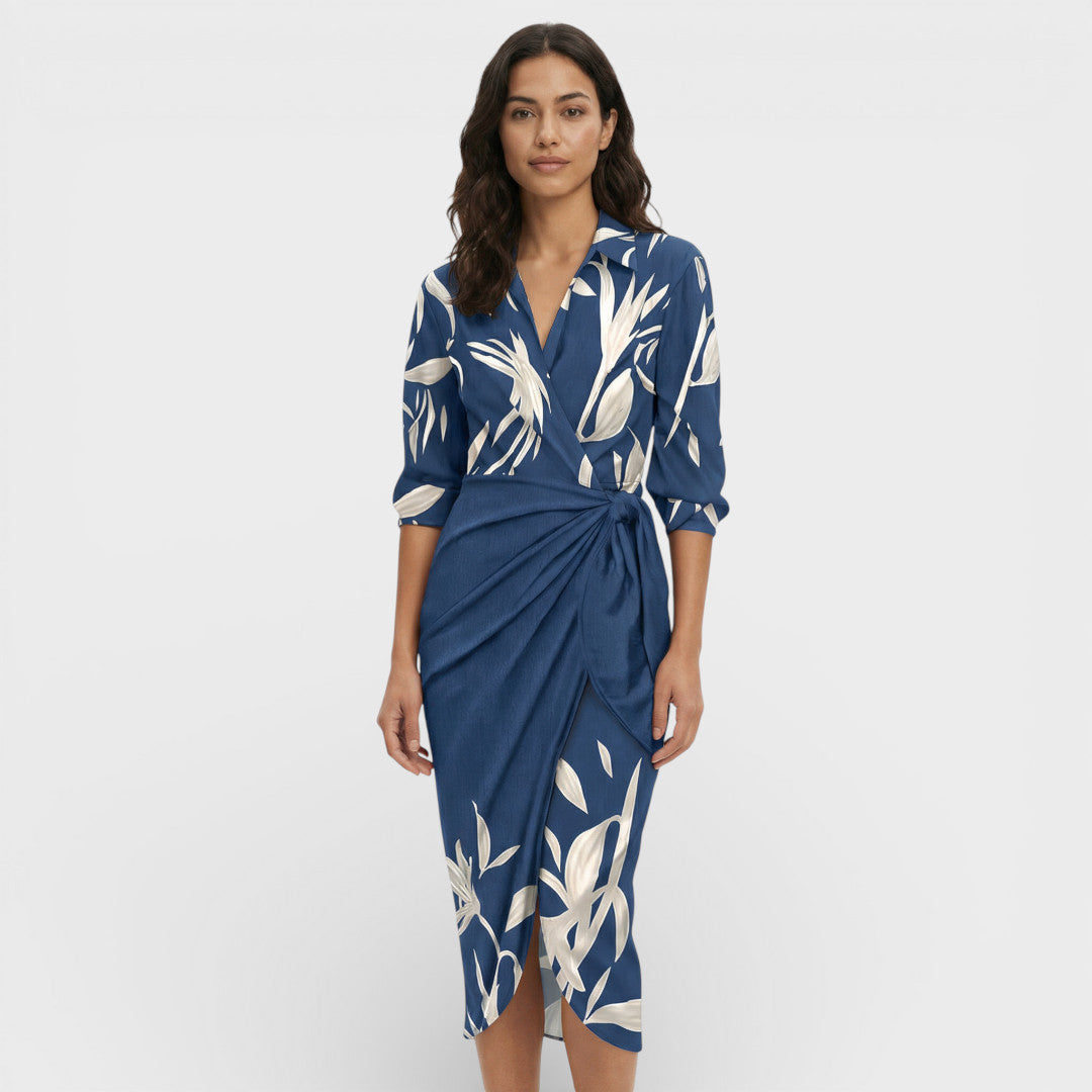 Vestido Maxi Cruzado Colorido