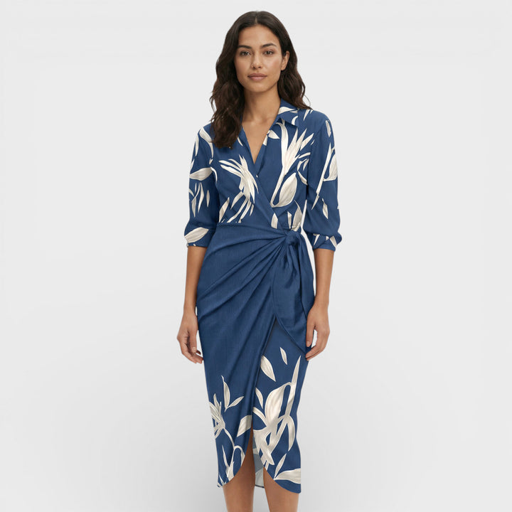 Vestido Maxi Cruzado Colorido