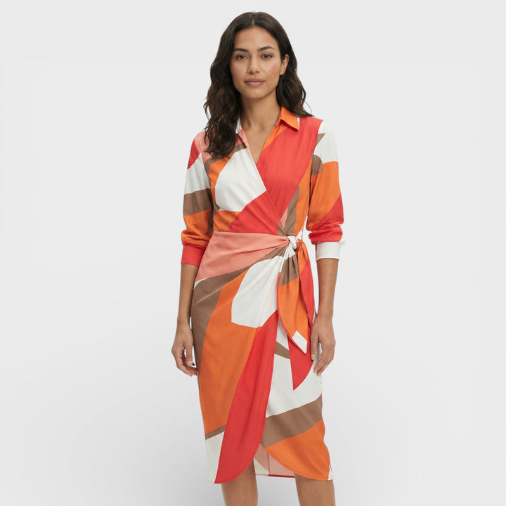 Vestido Maxi Cruzado Colorido