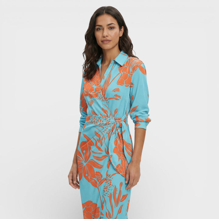 Vestido Maxi Cruzado Colorido