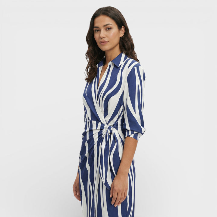 Vestido Maxi Cruzado Colorido