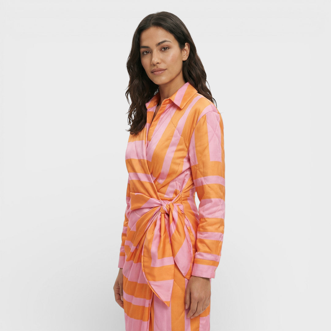 Vestido Maxi Cruzado Colorido