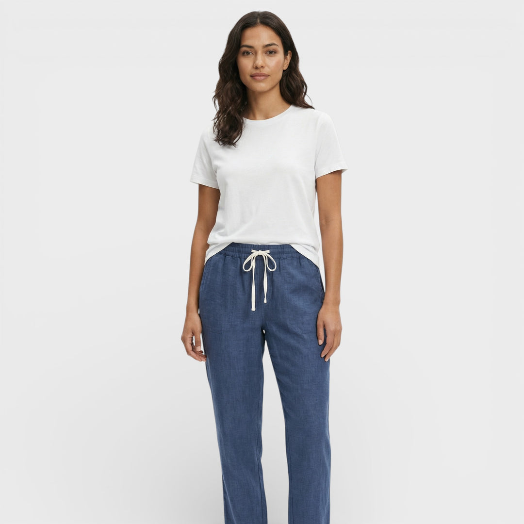 Pantalones Holgados Mujer Cintura Elástica