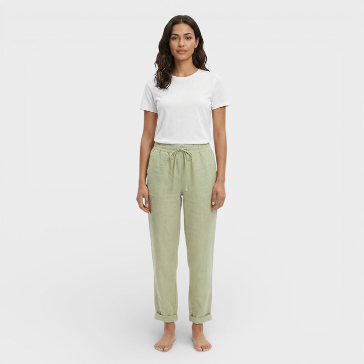 Pantalones Cómodos Mujer Cintura Elástica